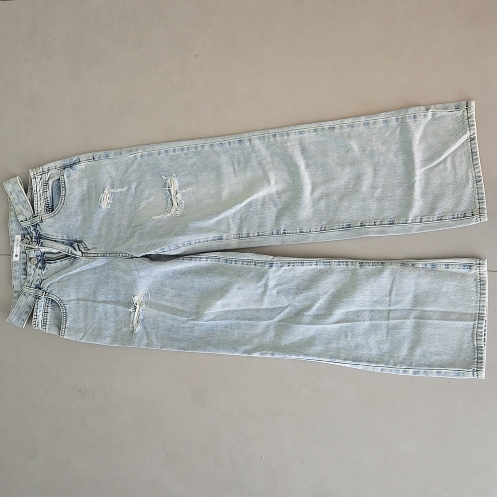Light Blue Distressed Women Jeans Size S